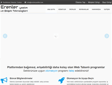 Tablet Screenshot of erenleryazilim.com
